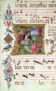 历史最初的A描绘了在基督之墓的抹大拉的玛利亚 作者 Matteo da Milano Matteo da Milano